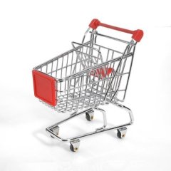 Carro de compras personalizado de alta calidad para juguetes de bebé de metal de supermercado