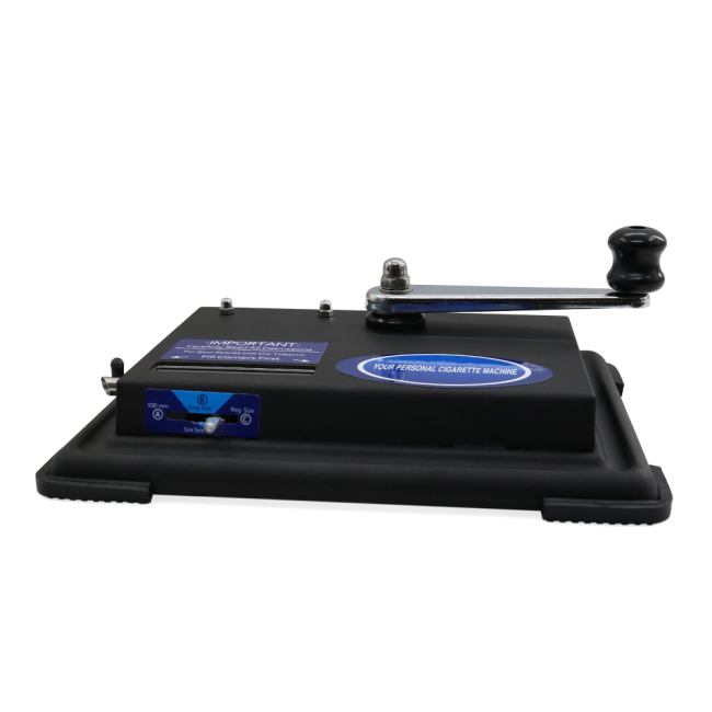 Amazon Hot Sell High Quality Wholesale Household Black Powder Coated Metal Iron Manual Cigarette Rolling Machine