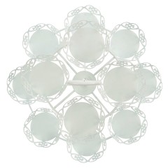 3-х уровневая чистая белая элегантная подставка для десертных кексов - поднос для кондитерских изделий для чаепития