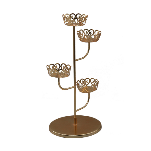 Wideny supply Home Party Kit Rose Gold Metal Wire cupcake stand for holder wedding cake