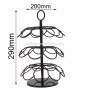 Wideny 360 degree rotating Chrome metal wire Storage foldable Capsules Coffee pod holder