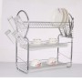 Modern premium durable easy cleaning 3 tier Stainless Steel dish drying rack for home and kitchen dish