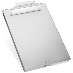 Portapapeles de almacenamiento dual de aluminio personalizado con papelería de oficina de venta caliente de Amazon con almacenamiento