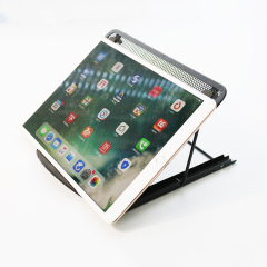 Soporte de mesa de malla plegable portátil, soporte de metal ajustable, soporte para portátil, soporte de monitor de malla metálica