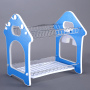 wholesale custom kitchen sink multi-function house shape 2 layer metal stainless steel dish drainer rack