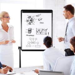 Wideny bureau école accessoires sol tableau effaçable à sec ABS coin magnétique interactif réunion écriture tableau blanc