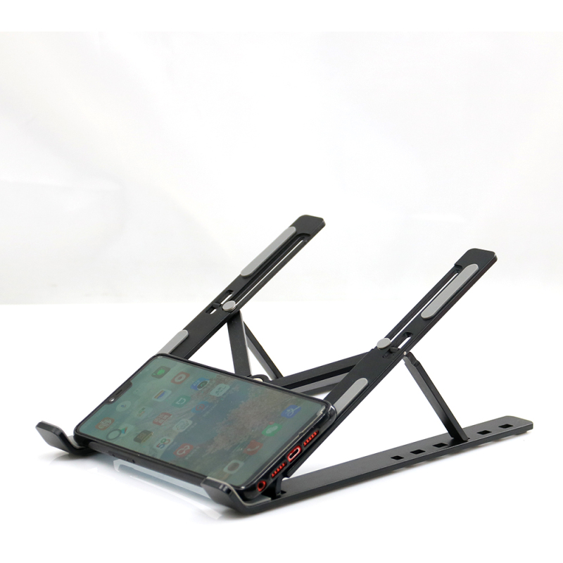 Amazon Desktop Adjustable Ergonomic Aluminum Ventilated Cooling Laptop Stand for Desk Lightweight  Tray Mount Compatible