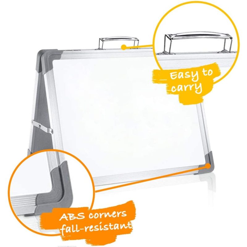 Desktop Magnetic Small Dry Eraser Board Folding Kids Double Side White Board for Home Office Classroom Use Whiteboard