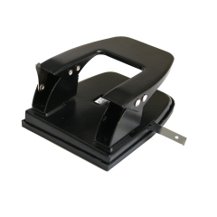 Wideny fournitures de bureau perforateur de papier à deux trous en métal noir Durable 5mm trou pour accessoires de papeterie