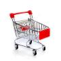 wholesale small baby mini metal foldable folding stainless steel trolley shopping cart with wheels rubber