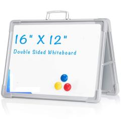 Tableau blanc effaçable à sec portatif pliable magnétique de bureau d'école pour des enfants