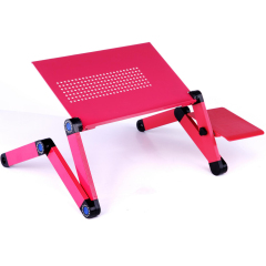 Support de Table pliable et réglable pour ordinateur portable, nouveau Design populaire en aluminium noir, fourniture de bureau et de maison
