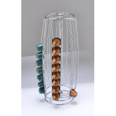 Dolce Gusto – support ovale personnalisable en forme de seau, support rotatif creux en métal pour capsules de café en fil de fer