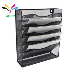 High Quality Promotional Stationery Holder Office Desk Mesh Metal Tool File Hanging Mount Wall Organizer