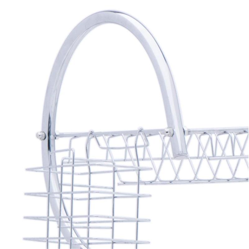 Lifine Dish Drainer Expandable Hanging Stainless Steel Kitchen Utensils Rack Over Sink Display Stand Dish Drying Rack