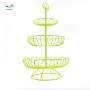 Party decorating decorative fancy foldable iron wire plate candy bread metal wedding cupcake cup cake stand for fruit holder