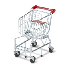 Customized plastic folding supermarket shopping trolley cart for sale
