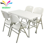 Furniture top blow molded camping pinic plastic folding dining table