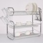 High Quality New Design Kitchen Tree shape Green Stainless Steel 2-Tier Dish Drying Rack