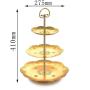 Wideny custom design single package  home wedding party supply 3 tiers detachable metal mesh iron cake stand