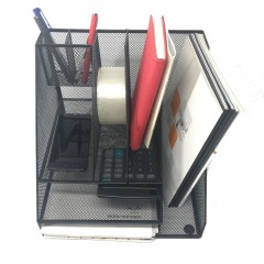 Organizador vertical del archivo de la ejecución del estante de la revista del documento de la tabla del escritorio del metal del soporte de la pared de oficina en casa 2019