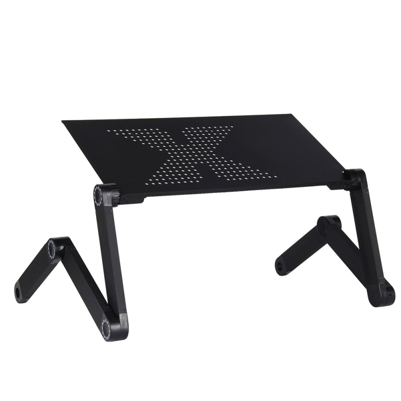 Suitable for Home Working Foldable Laptop Desk Stand without Cooling Fan Mouse Pad Adjustable Height Aluminum Laptop Stand
