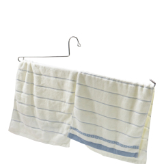 Cintre en tissu mince à ouverture unilatérale à charge lourde de bonne qualité pour serviette