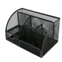 Wholesale Custom Office metal mesh wall black desk organizer with drawer