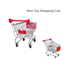 Venta al por mayor de alta calidad Chip de aluminio doble Mini supermercado cesta de supermercado plegable carrito de compras para bebés