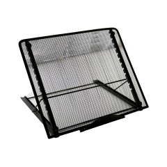 Table Portable réglable en maille métallique, support ventilé pour moniteur pliable de refroidissement, support de bureau pour ordinateur Portable