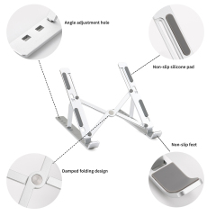 Amazon ergonomique réglable Portable pliable support pour ordinateur portable Table support de tablette pour lit canapé canapé