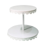 Party decorating fancy foldable iron plate candy bread metal steel birthday wedding wire cup cake stand