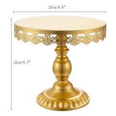 Горячий продавать причудливый декоративный круглый металлический свадебный набор Разнообразие золотой подставки для торта