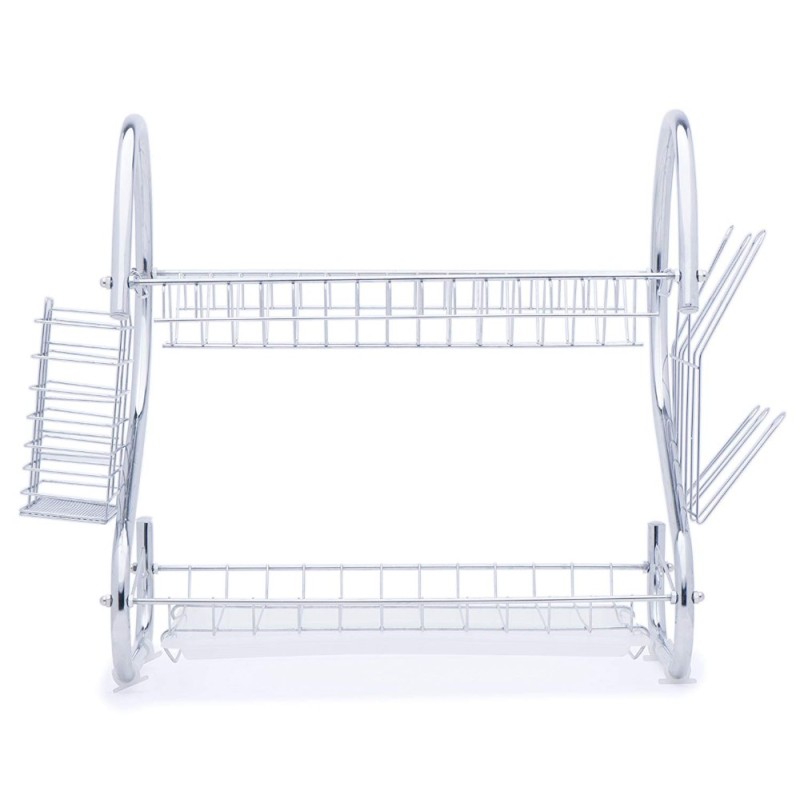 High Quality Kitchen Mini S Shape Eco-Friendly Freestanding Stainless Steel Drainer Dish Rack