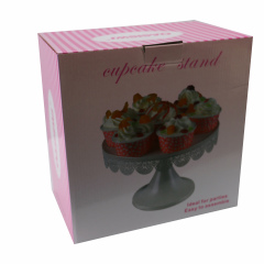 Échantillon gratuit Wideny support à gâteau en métal enduit de poudre support en acier inoxydable décoration cupcake support à pain fête de mariage