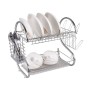 High Quality Kitchen Mini S Shape Eco-Friendly Freestanding Stainless Steel Drainer Dish Rack