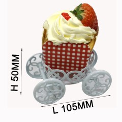 Sweejar - Soporte de cerámica para tartas de 3 niveles, postre de boda para fiesta de té, soporte para cupcakes