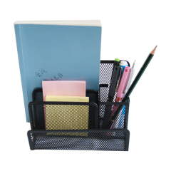 Portalápices para uso en el hogar y la escuela, soporte para cartas, organizador de escritorio de malla metálica, soporte de papel para escritorio, organizador de escritorio para cartas, oficina