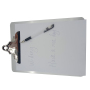 Portapapeles de carbono de tamaño de letra ABC impreso con logotipo personalizado para portapapeles de almacenamiento baratos de aluminio plateado