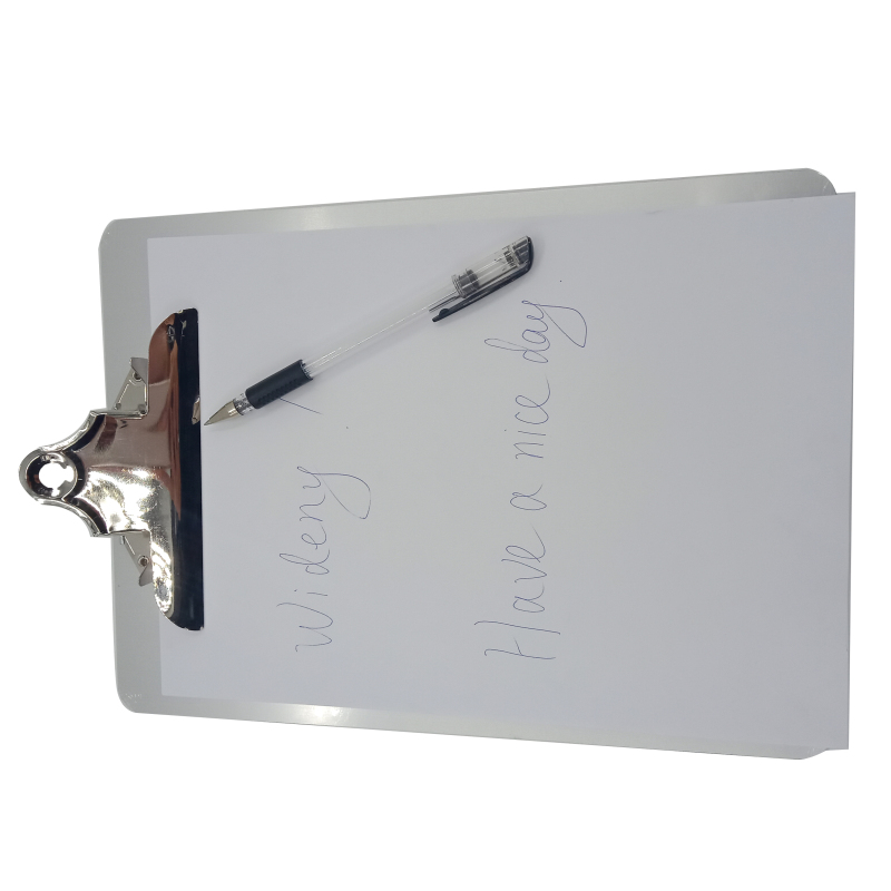 custom logo printed ABC letter size carbon clipboard for sliver aluminum cheap storage clipboards