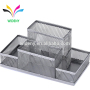 Office and School 4 compartment Black Metal Mesh Desk Table Organizer