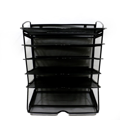 Wideny metal mesh 3 Tier Stackable Desk Document Letter Organizer file Trays