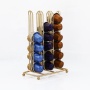 Durable smooth Gold plate Coffee Pod Holder Capacity 36 Coffee Capsule Stand