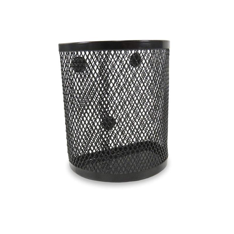 Amason Hot Sale Metal Mesh Magnetic Semicircle Pen Holder For Office Storage Metal Pen Holder