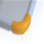 Cadre en aluminium crochet de ceinture Double face enfants Lapboard tableau blanc magnétique pour gommes en feutre de 2 pouces et effaçable à sec noir