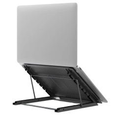 Großhandelsschulbüromaterial, das verstellbaren tragbaren Notebook-Computer-Metallmaschen-Laptopständer faltet
