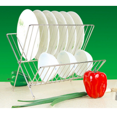 Кухонный стеллаж для хранения, стеллажи для сушки чаши, металлическая проволока, складная полка для посуды