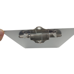 Portapapeles de carbono de tamaño de letra ABC impreso con logotipo personalizado para portapapeles de almacenamiento baratos de aluminio plateado