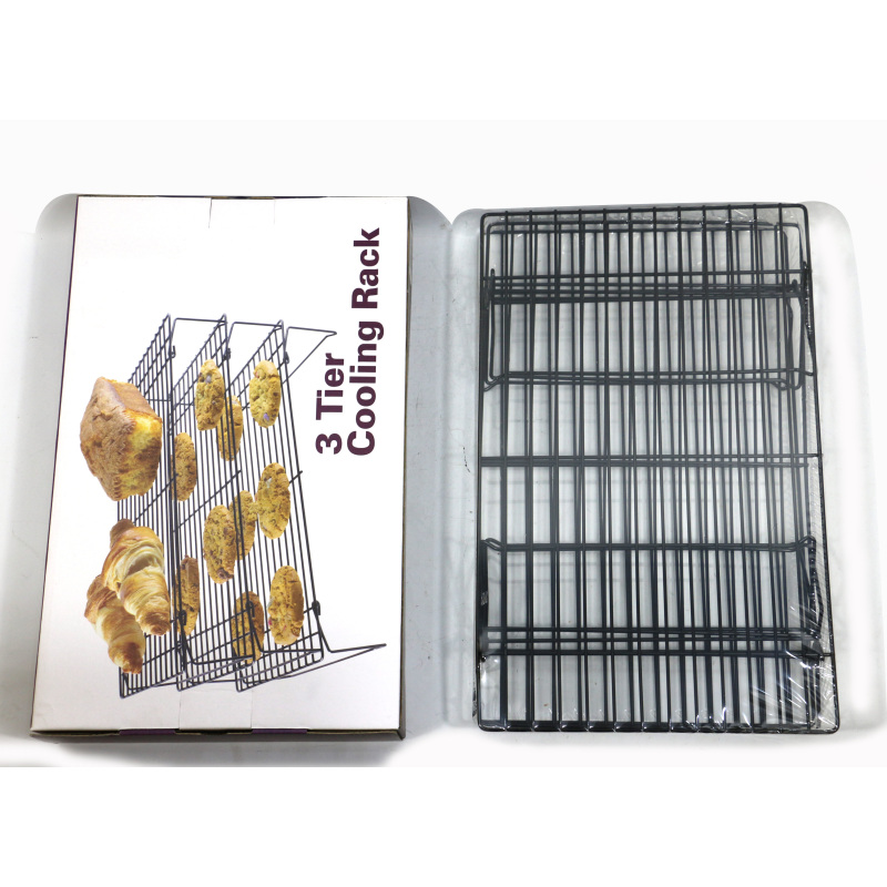 kitchen metal baking cooling racks bread orgainzier Baking display  stainless steel 3 Tier Cooling Rack for Cookies