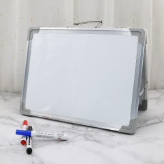 Tableau blanc effaçable à sec portatif pliable magnétique de bureau d'école pour des enfants